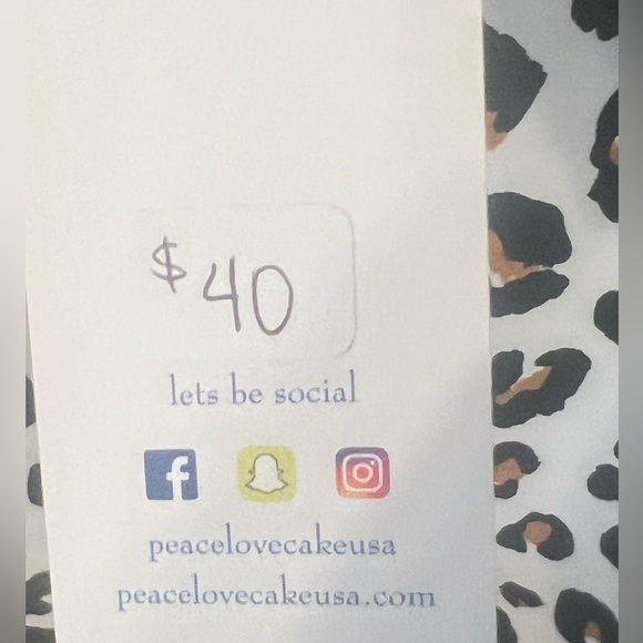 Peace Love Cake Cheetah Dress - Picture 2 of 4
